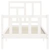 vidaXL Bed Frame without Mattress White 90x200 cm Solid Wood Pine