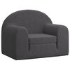 vidaXL Kids Sofa Bed Anthracite Soft Plush