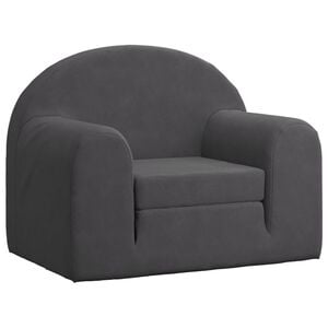 vidaXL Kids Sofa Bed Anthracite Soft Plush