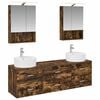 vidaXL Bathroom Furniture Set 5 pcs Smoked Oak