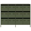 vidaXL Sideboard Olive Green 135x39x103.5 cm Cold-rolled Steel