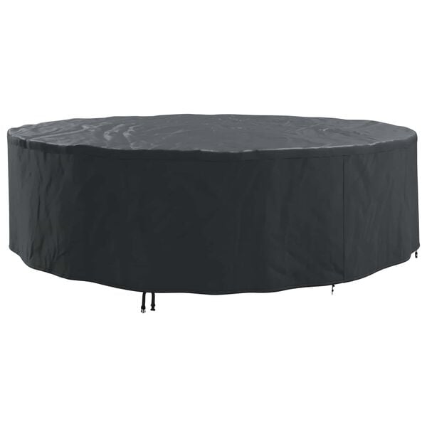 vidaXL Outdoor Furniture Cover Black 320 x 320 x 85 cm 600D fabric