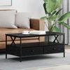 vidaXL Coffee Table Black oak 100 x 51 x 45 cm Engineered wood