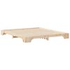 vidaXL Bed Frame Brown 180 x 210 cm Solid Pine Wood