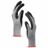 vidaXL Work Gloves 12 pcs Grey and Black 7 / S Polyester