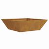vidaXL Garden Planter 5 pcs Rusty 50 x 50 x 15 cm Weathering Steel