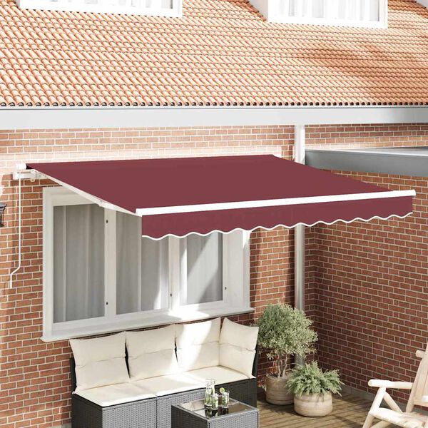 vidaXL Awning Replacement Fabric Burgundy 300 x 200 cm Canvas