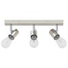 vidaXL Ceiling Spotlight Brush nickel 38 x 6.5 x 11.5 cm Steel