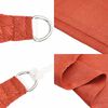 vidaXL Sunshade Sail 160 g/m&sup2; Triangular Terracotta 4x5x5 m HDPE