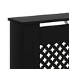 vidaXL Radiator Cover Black 112x19x81.5 cm MDF