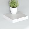 vidaXL Floating Wall Shelf White 23x23.5x3.8 cm MDF