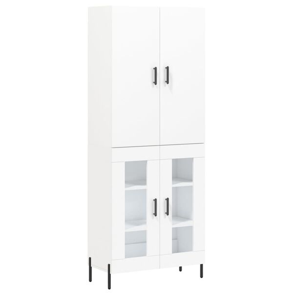 vidaXL Highboard White 69.5x34x180 cm Engineered Wood