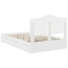 vidaXL Storage Bed with Headboard White 120 x 190 cm Engineered Wood
