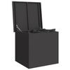 vidaXL Outdoor Storage Box Black 55 x 50.5 x 50 cm Steel