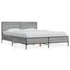 vidaXL Bed Frame without Mattress Grey Sonoma 140x200 cm