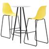 vidaXL 3 Piece Bar Set Plastic Yellow