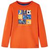 vidaXL Kids' T-shirt with Long Sleeves Orange 92