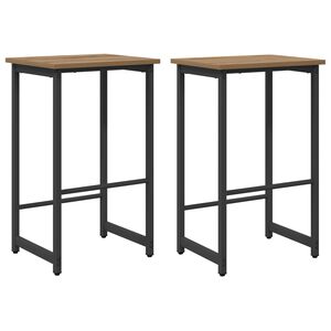 vidaXL Bar Stool 2 pcs Artisan Oak 40 x 32 x 74 cm Engineered Wood