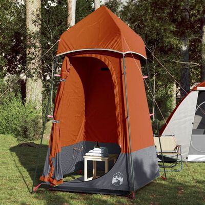 vidaXL Toilet Tent Grey and Orange Waterproof