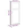 vidaXL Side Entrance Door 98 x 198 cm PVC
