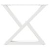 vidaXL Coffee Table Legs 2 pcs White 60x(42-43.3) cm Steel