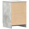 vidaXL Bedside Cabinets 2 pcs Concrete Grey 38x35x56 cm Engineered Wood