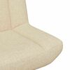 vidaXL Swivel Chair Cream 63 x 75 x 76 cm Fabric