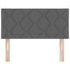 vidaXL Headboard with Headboard Dark Grey 100 cm Faux Leather