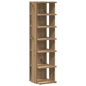 vidaXL Shoe Cabinet Artisan Oak 28x27x102 cm Engineered Wood