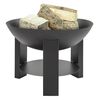 Practo Garden Fire Bowl with Ash Plate Black