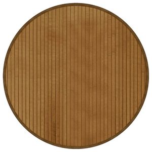 vidaXL Rug Round Brown60 cm Bamboo