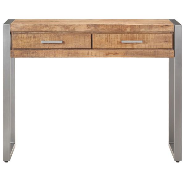 vidaXL Console Table 95x35x75 cm Solid Mango Wood