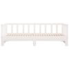 vidaXL Day Bed with Trundle without Mattress White 90x200 cm Solid Wood