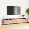vidaXL TV Cabinet Pink 202x39x43.5 cm Cold-rolled Steel