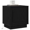 vidaXL Bedside Cabinet Black 44 x 34.5 x 45 cm Engineered Wood