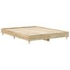 vidaXL Bed Frame 2 pcs Sonoma 152 x 203 cm Engineered Wood