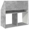 vidaXL Kids Bookshelf with Storage Concrete Grey 72.5 x 29.5 x 69 cm