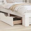 vidaXL Bed Frame with Headboard White 75 x 190 cm Solid Pine Wood