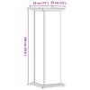 vidaXL Plant Stand Concrete Grey 33x33x100 cm Engineered Wood