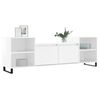 vidaXL TV Cabinet High Gloss White 160x35x55 cm Engineered Wood