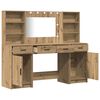 vidaXL Dressing Table Set with Shelf 3 pcs Artisan Oak Engineered Wood