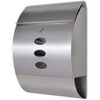 vidaXL Mailbox | Stainless Steel | Medium | Stylish Look | Mailbox | Rectangular