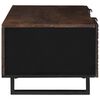 vidaXL Coffee Table Brown and Black 100 x 54 x 40 cm Solid Acacia wood