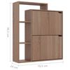 vidaXL Shoe Cabinet Sonoma Oak 79.5x24x90.5 cm Engineered Wood