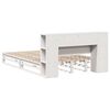 vidaXL Bookcase Bed without Mattress White 160x200 cm Solid Wood