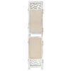vidaXL 4-Panel Room Divider Cream 140x165 cm Fabric