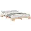 vidaXL Bed Frame Brown 160 x 220 cm Solid Pine Wood
