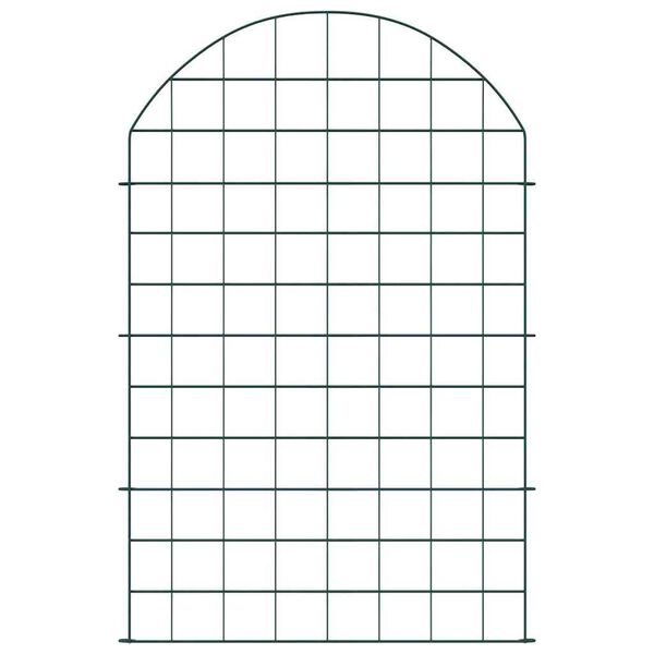 vidaXL Pond Fence Set 8 pcs Green 50 x 80 cm Steel