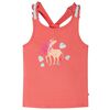 vidaXL Kids'Tank Top Coral 128