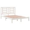 vidaXL Bed Frame without Mattress White 140x200 cm Solid Wood Pine